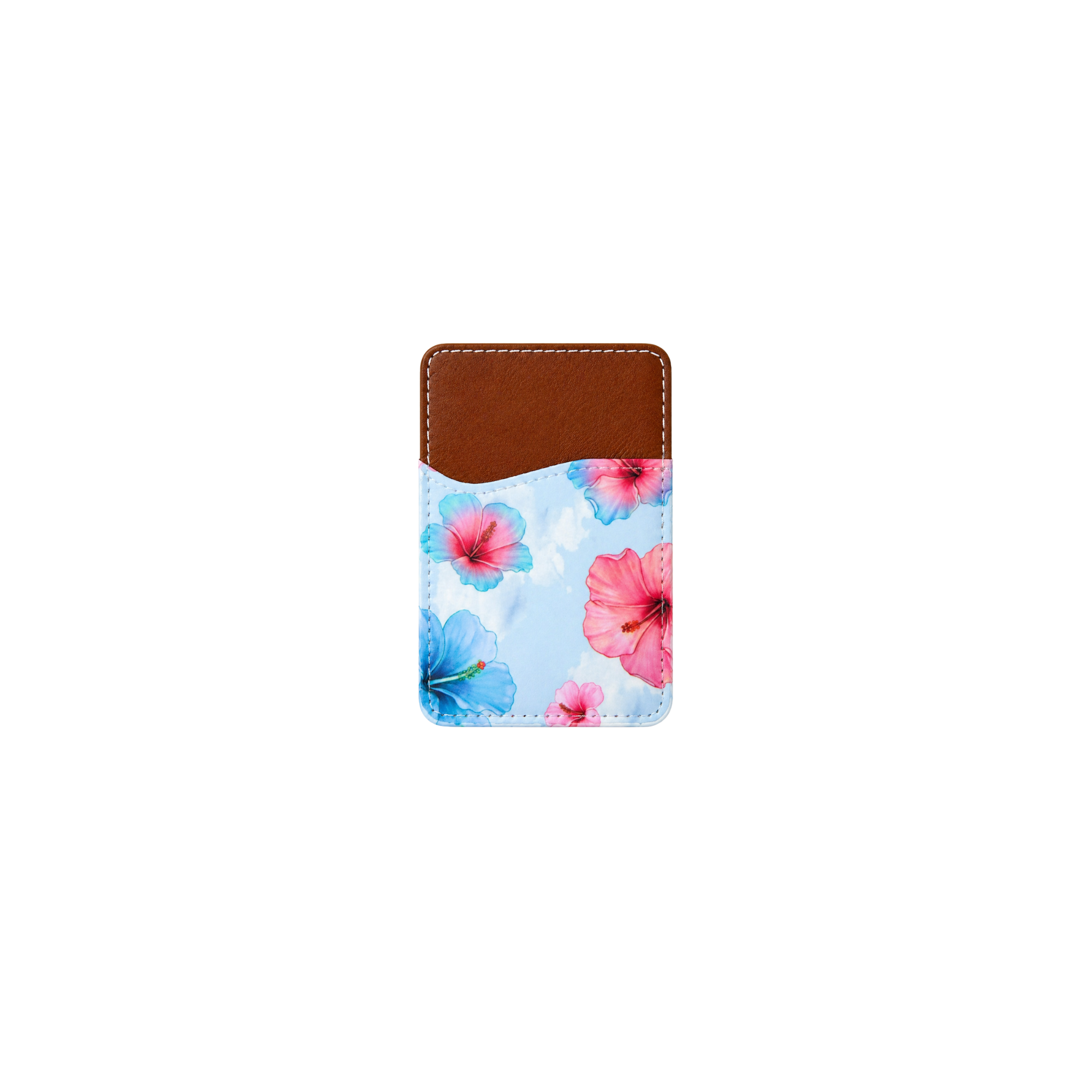 Ocean Hibiscus Adhesive Phone wallet