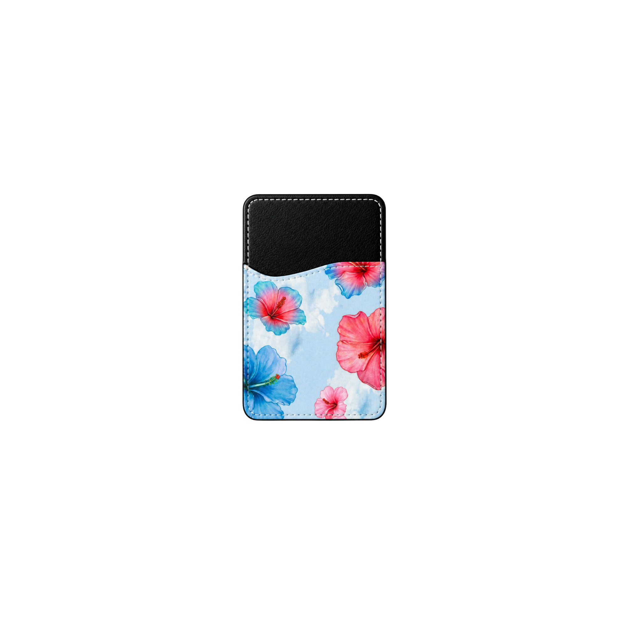 Ocean Hibiscus Adhesive Phone wallet