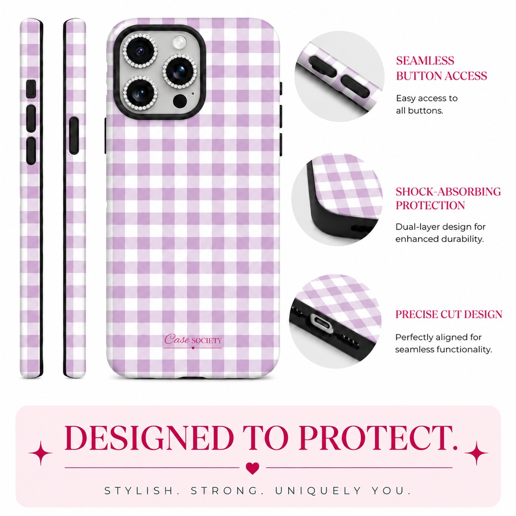 Lavender Picnic iPhone Tough Case, Matte
