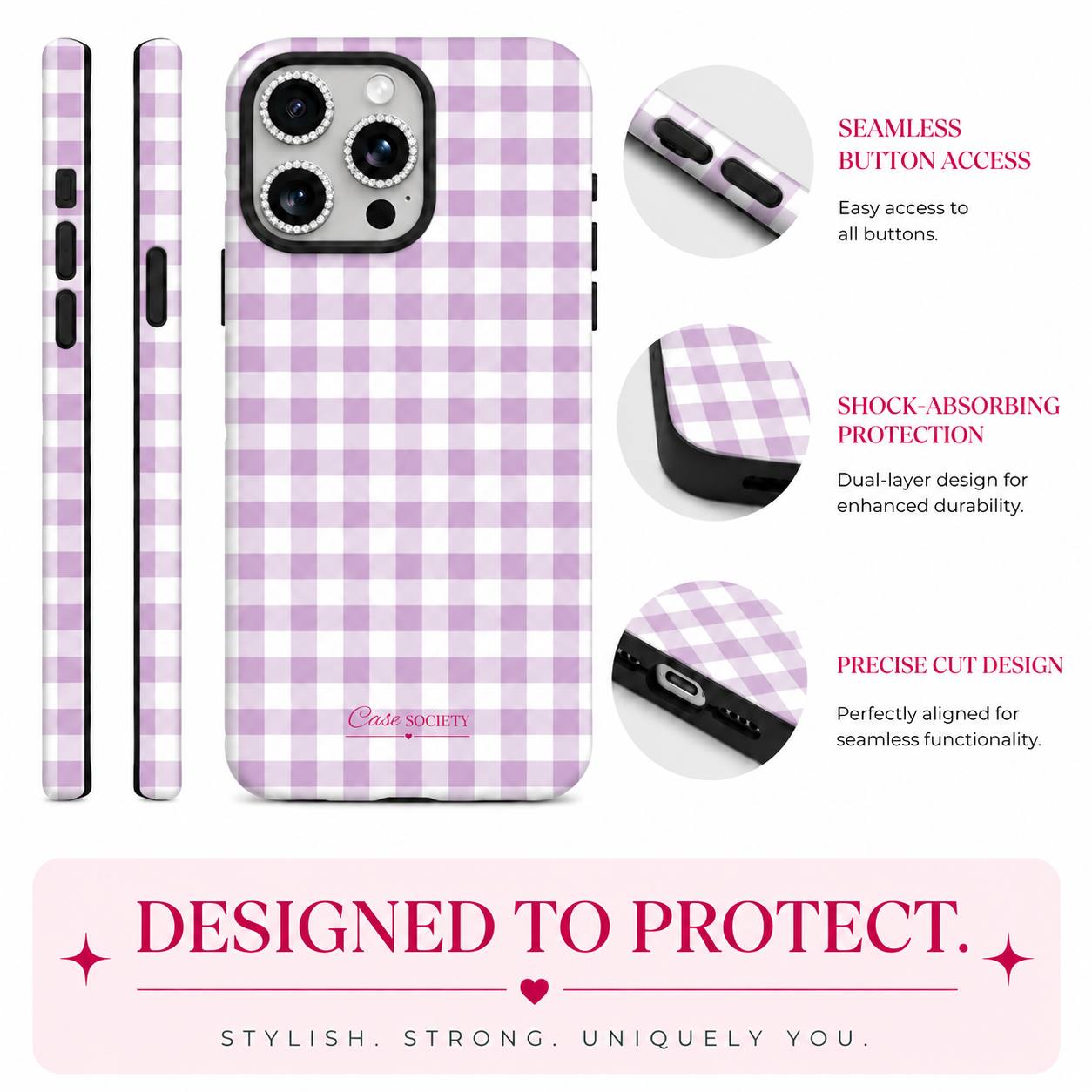 Lavender Picnic iPhone Tough Case, Matte