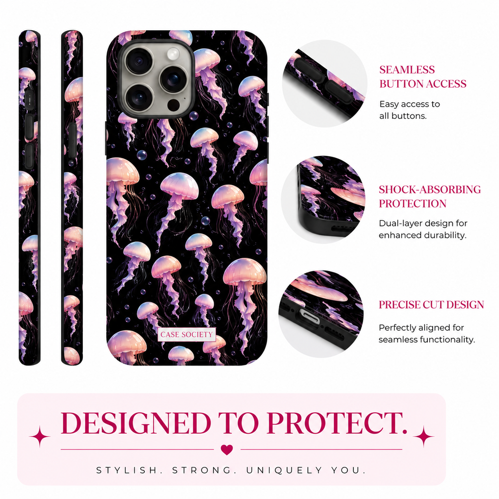 Moonlit Jelly iPhone Tough Case