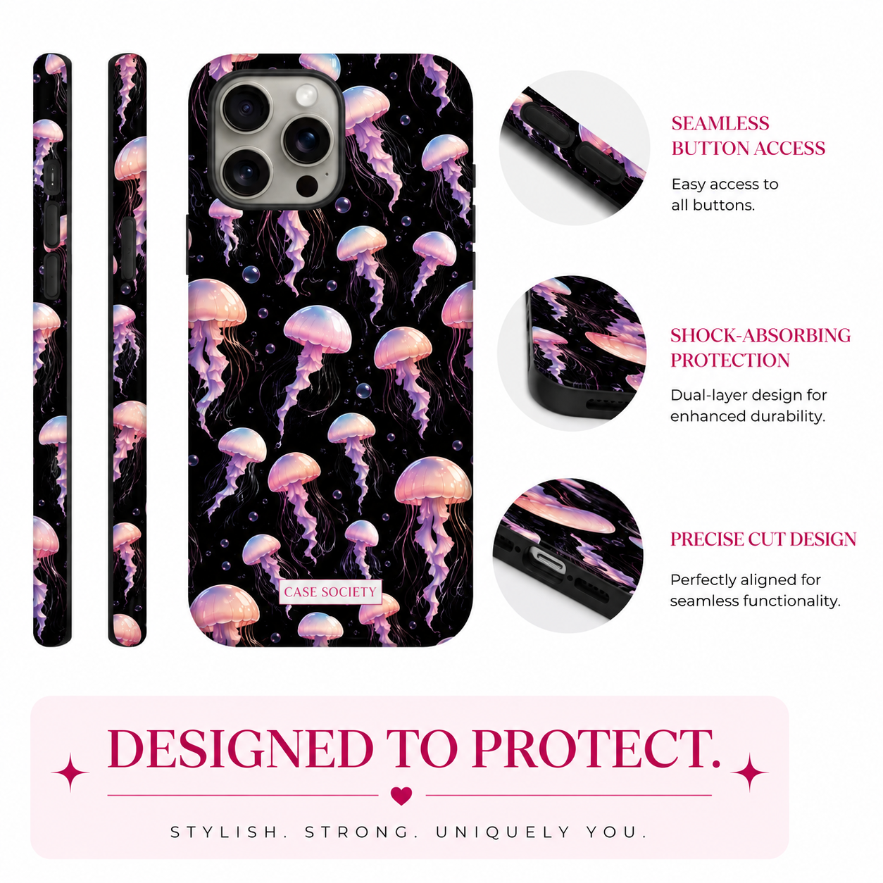 Moonlit Jelly iPhone Tough Case