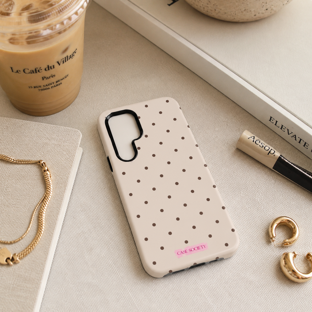 Espresso Polka Samsung Tough Case