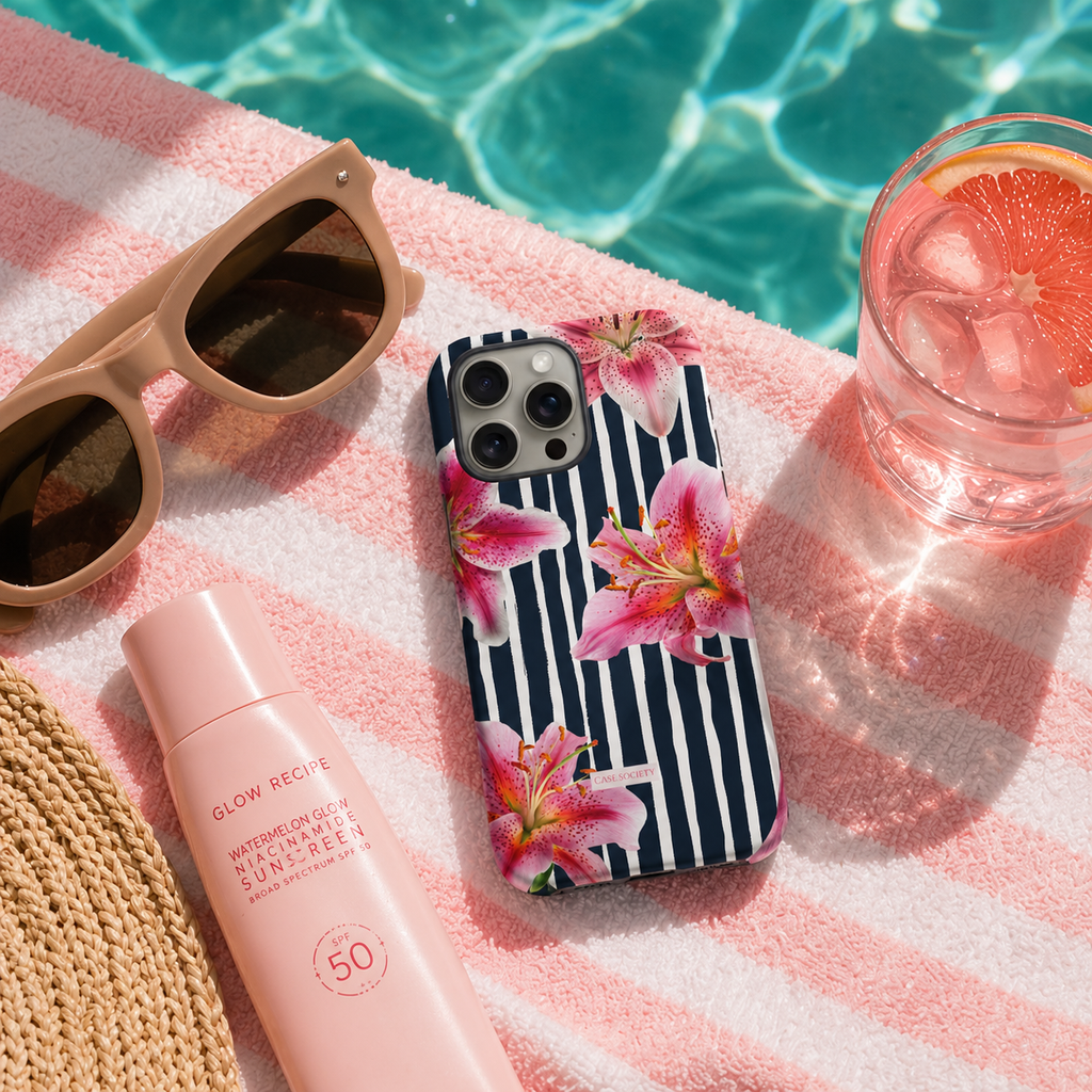 Midnight Lily iPhone Tough Case